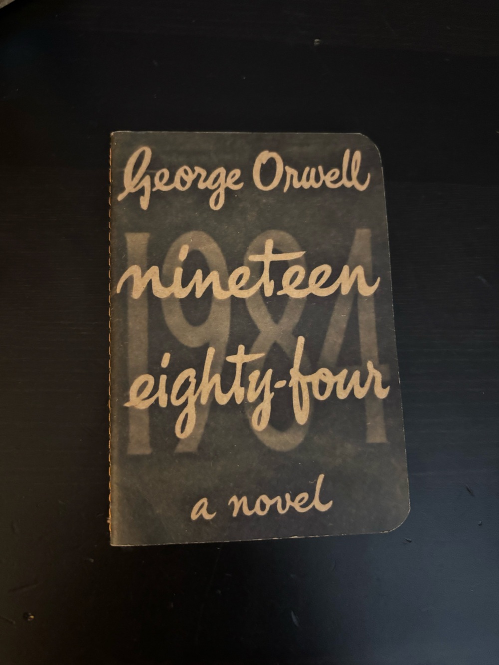 Vintage Style Black Mini Journal 1984 by George Orwell